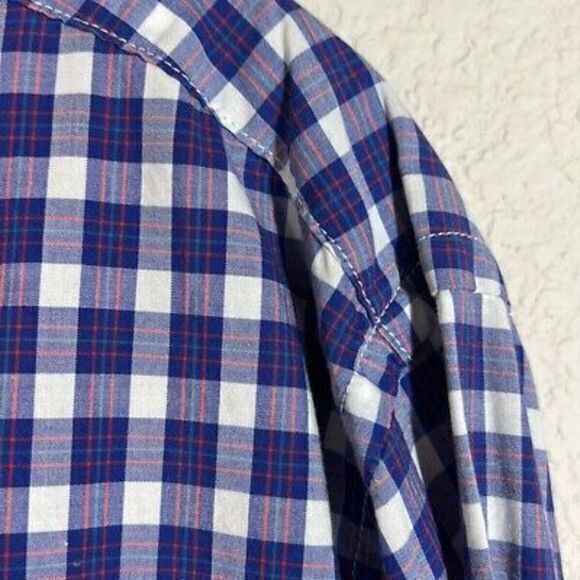 J. Crew Plaid Button Down Shirt Lightweight Long Sleeve Cotton‎ Size Large - Picture 3 of 6